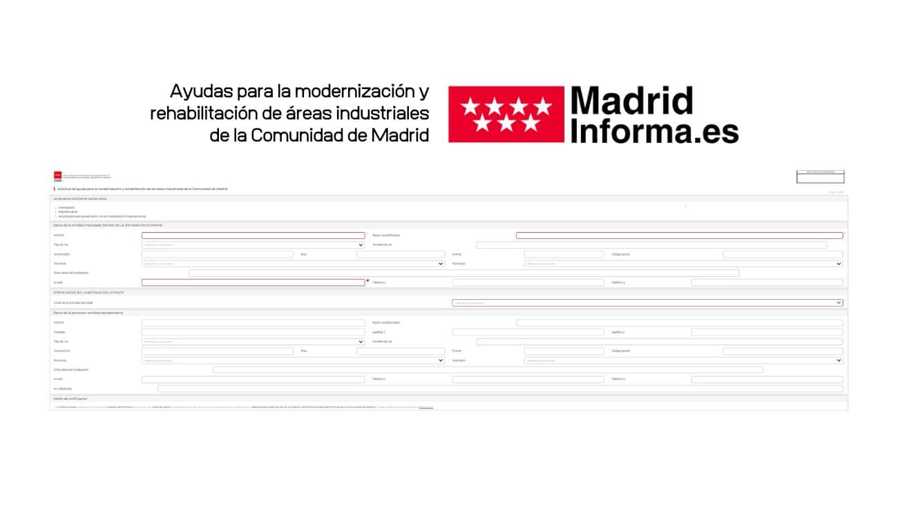 ayudas para la modernización y rehabilitación de áreas industriales