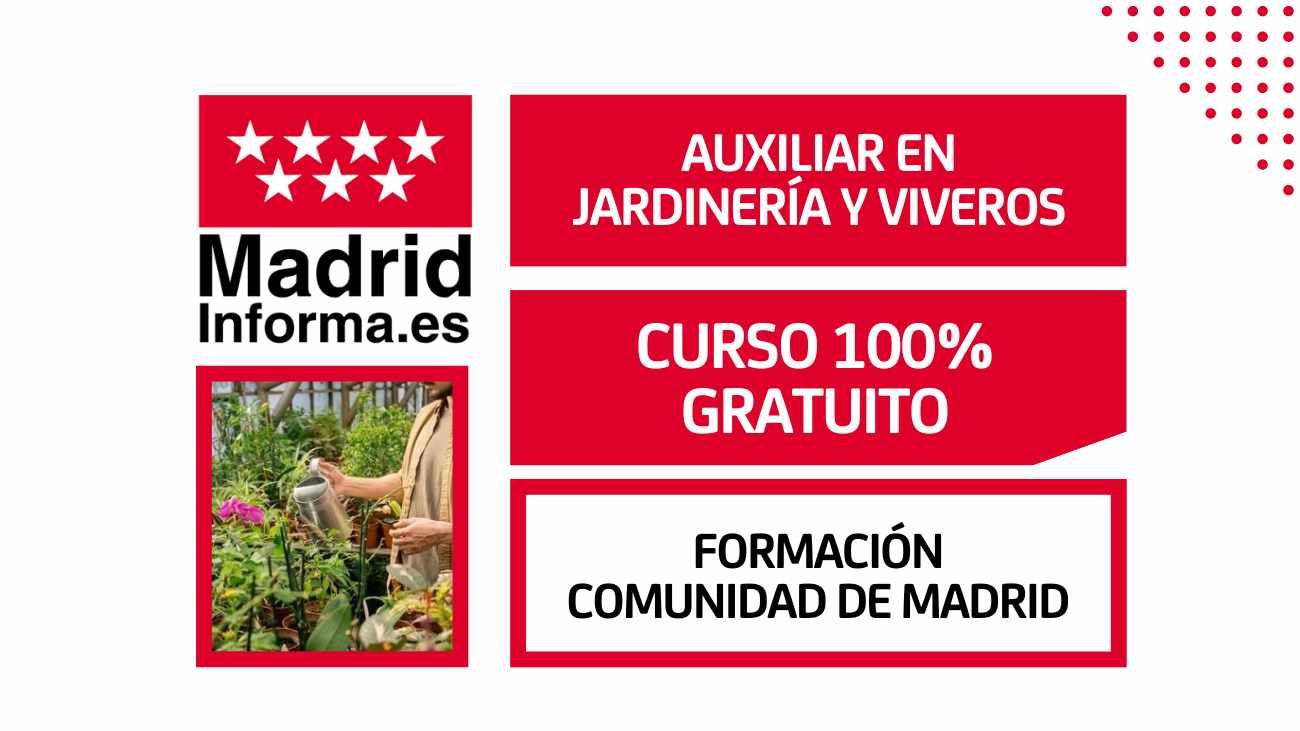 curso gratuito Auxiliar Jardinería Viveros