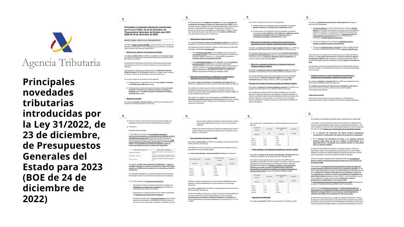 cambios Declaración de la Renta 2023