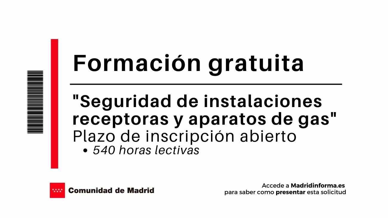 curso instalación gas Madrid