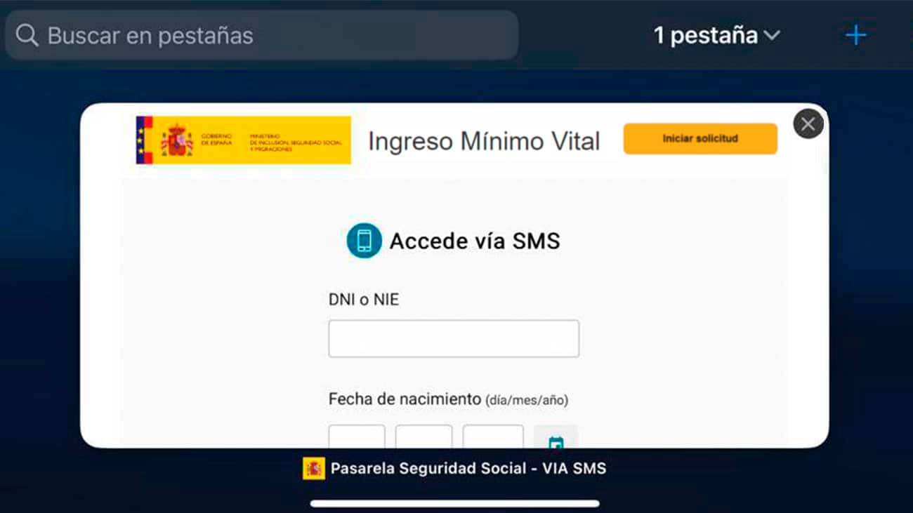 Ingreso Mínimo Vital (IMV) SMS