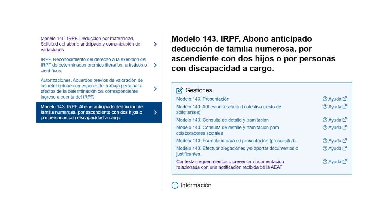 Pedir ayuda para familias numerosas 2023