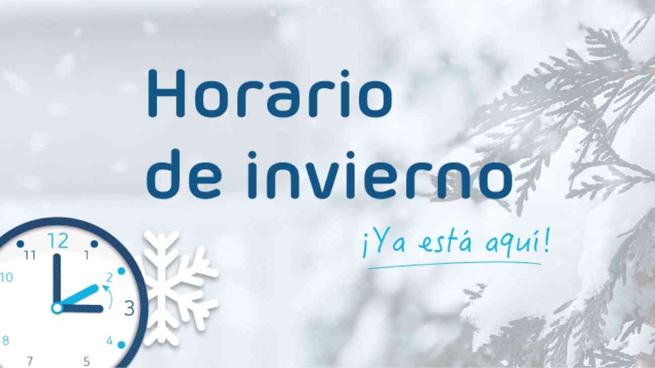 Cambio de hora de invierno en España 2023.