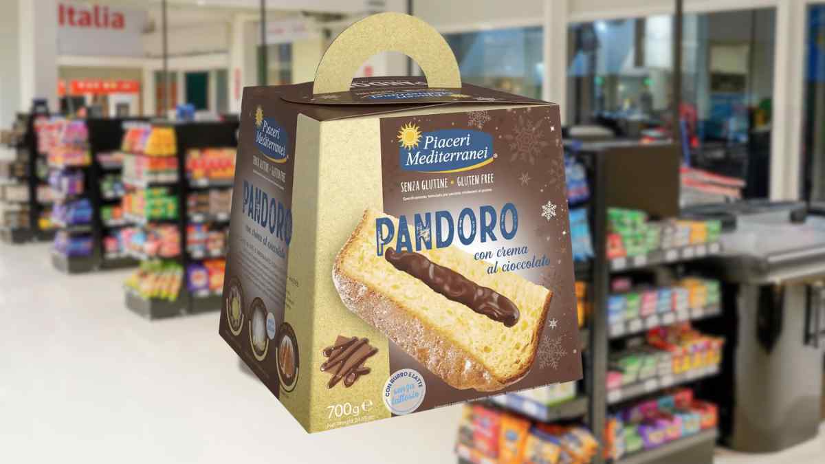 Pandoro italiano Piaceri Mediterranei con crema de chocolate afectado por una alerta sanitaria en España