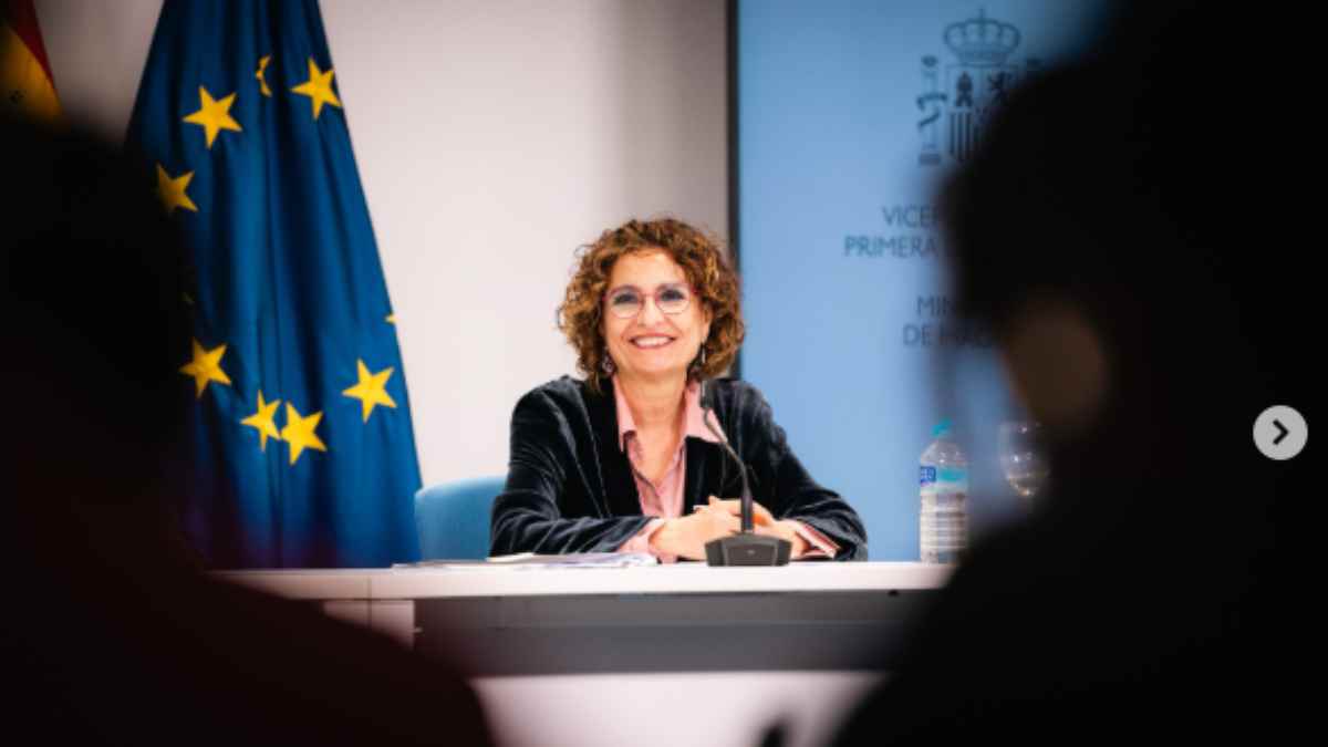La ministra de Hacienda durante la presentación del nuevo modelo de financiación autonómica en el CPFF