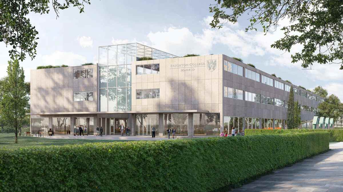 Nuevo campus de Brighton College Madrid con diseño moderno y amplias zonas verdes