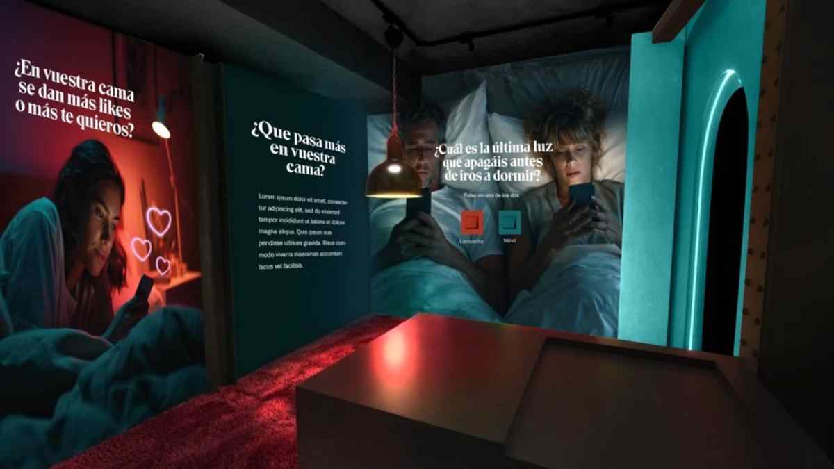 Experiencia del Museo de la Intimidad de Pikolin que invita a desconectar del móvil y reconectar en pareja