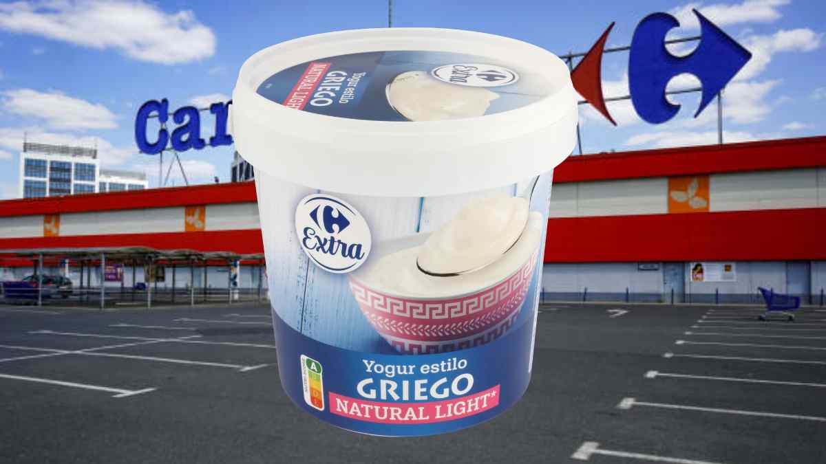 Yogur griego natural light Carrefour afectado por alerta alimentaria por gluten y frutos secos no declarados