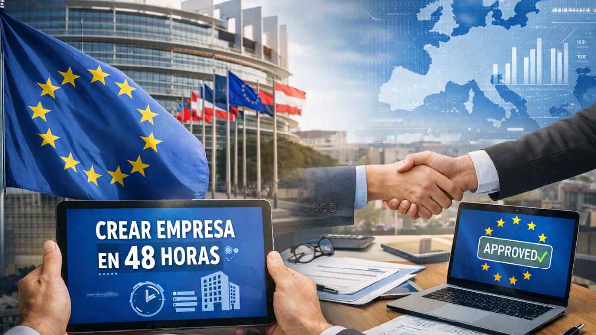 Crear empresa en 48 horas en la Unión Europea con trámites digitales y bajo coste