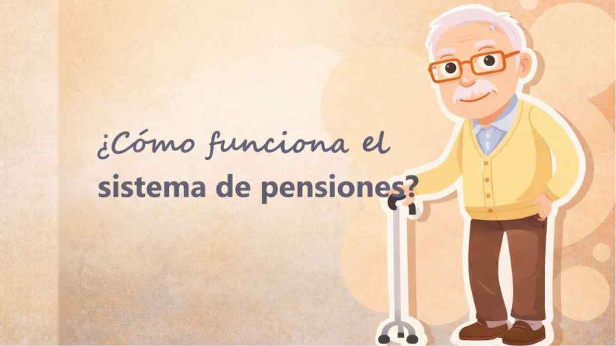 Ilustración sobre cómo funciona el sistema público de pensiones en España en 2026