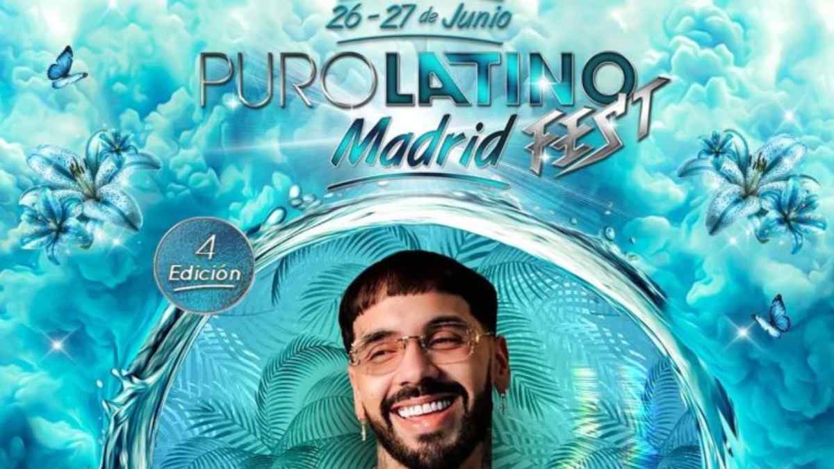 Anuel AA en el cartel oficial del Puro Latino Madrid Fest 2026 en Madrid