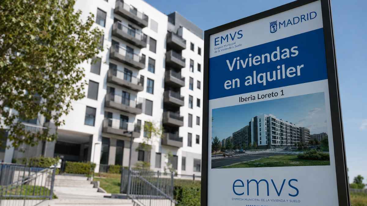 Pisos de alquiler asequible de la EMVS Madrid en la promoción Iberia Loreto 1 del distrito de Barajas