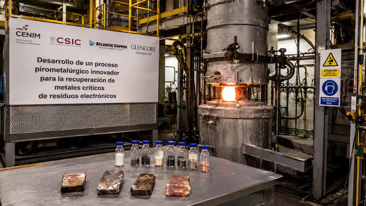 Primer horno europeo en España para recuperar metales de la basura electrónica y reciclar residuos electrónicos