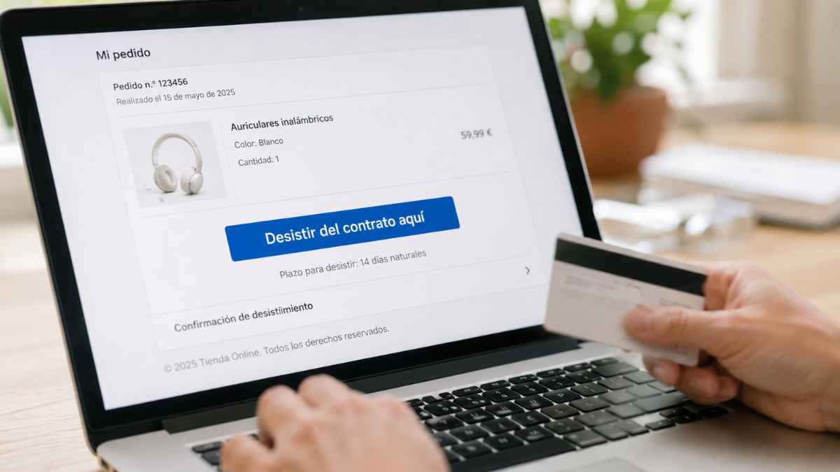 Nuevo botón obligatorio para cancelar compras online en tiendas de la Unión Europea desde junio de 2026