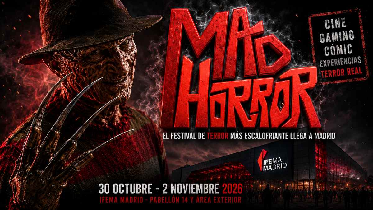 Freddy Krueger protagoniza el cartel de MADHORROR 2026 en IFEMA Madrid, el nuevo festival internacional de terror