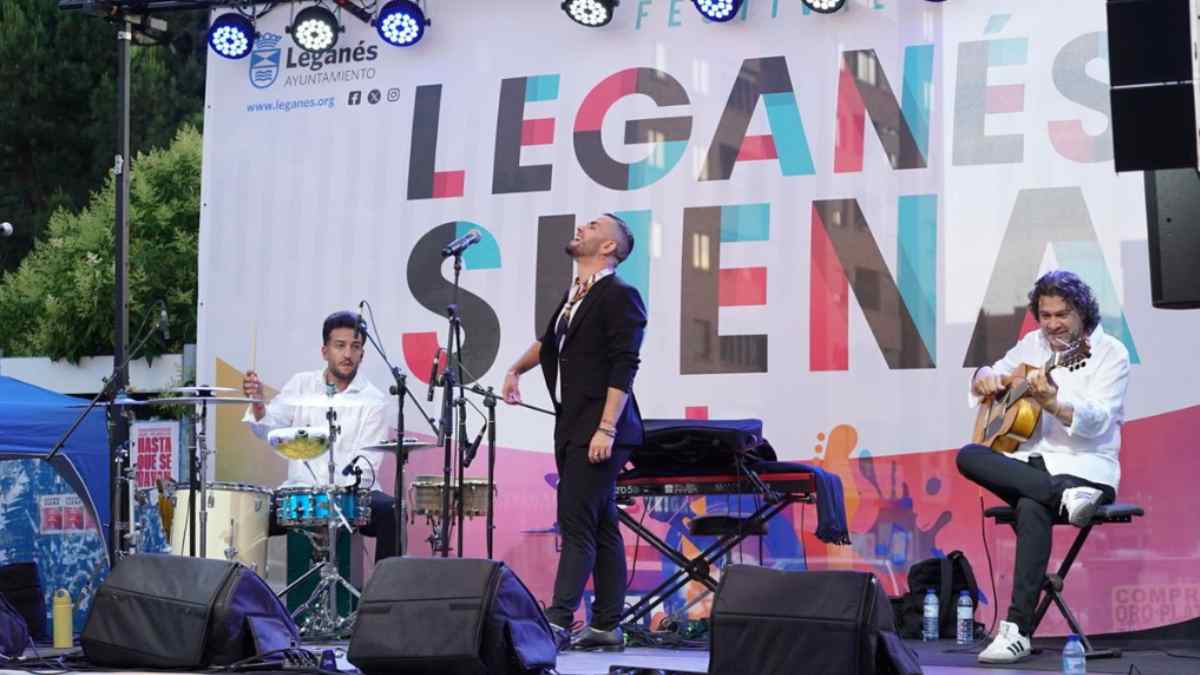 Concierto en Leganés Suena con actuación de flamenco en directo durante el festival gratuito en Leganés
