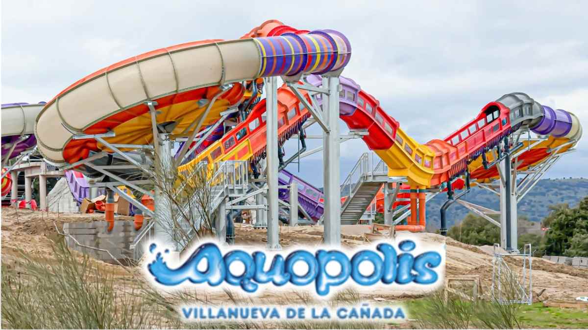 Nueva montaña rusa acuática Kilauea en Aquopolis Villanueva de la Cañada, Madrid