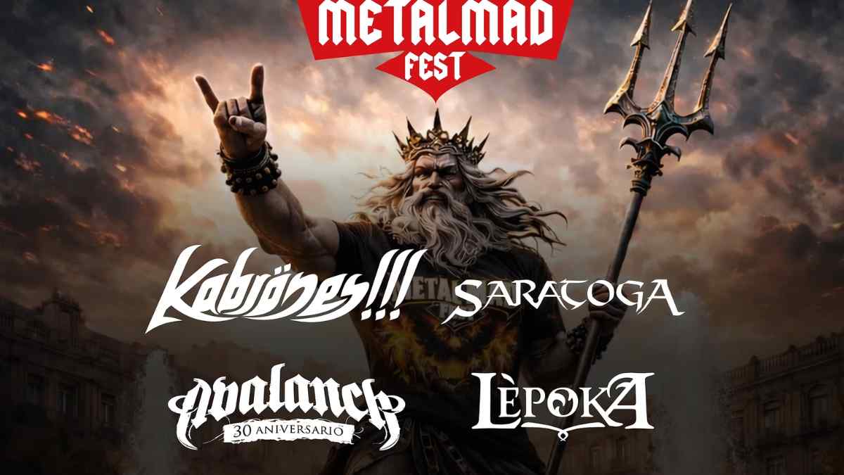 Cartel del MetalMad Fest 2026 en Madrid con Kabrönes, Saratoga, Avalanch y Lèpoka