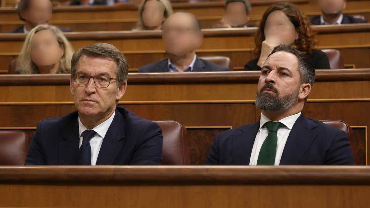 PP y Vox durante una sesión del Congreso en la votación sobre la rebaja del copago farmacéutico