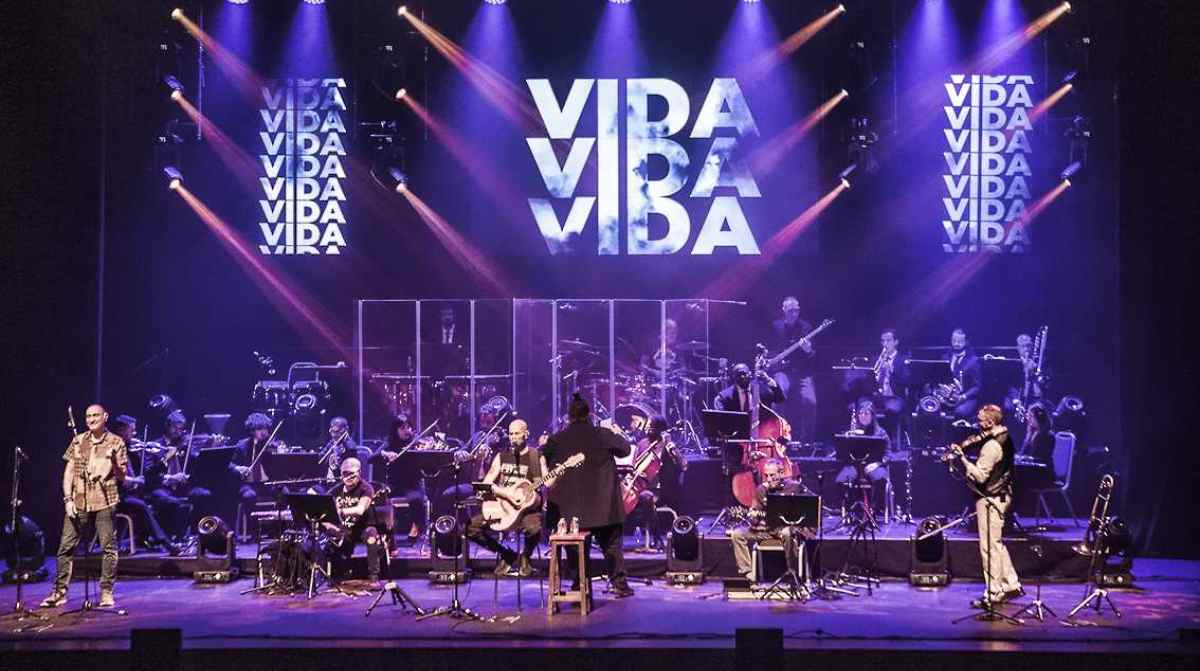 Celtas Cortos durante un concierto en directo antes de su actuación gratuita en San Sebastián de los Reyes