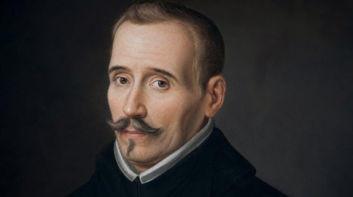 Lope de Vega, poeta y dramaturgo español, en un retrato realista asociado a su célebre frase sobre las lágrimas