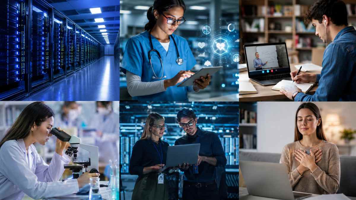 Estudiantes y profesionales en programas de másteres oficiales de salud digital, inteligencia artificial y supercomputación