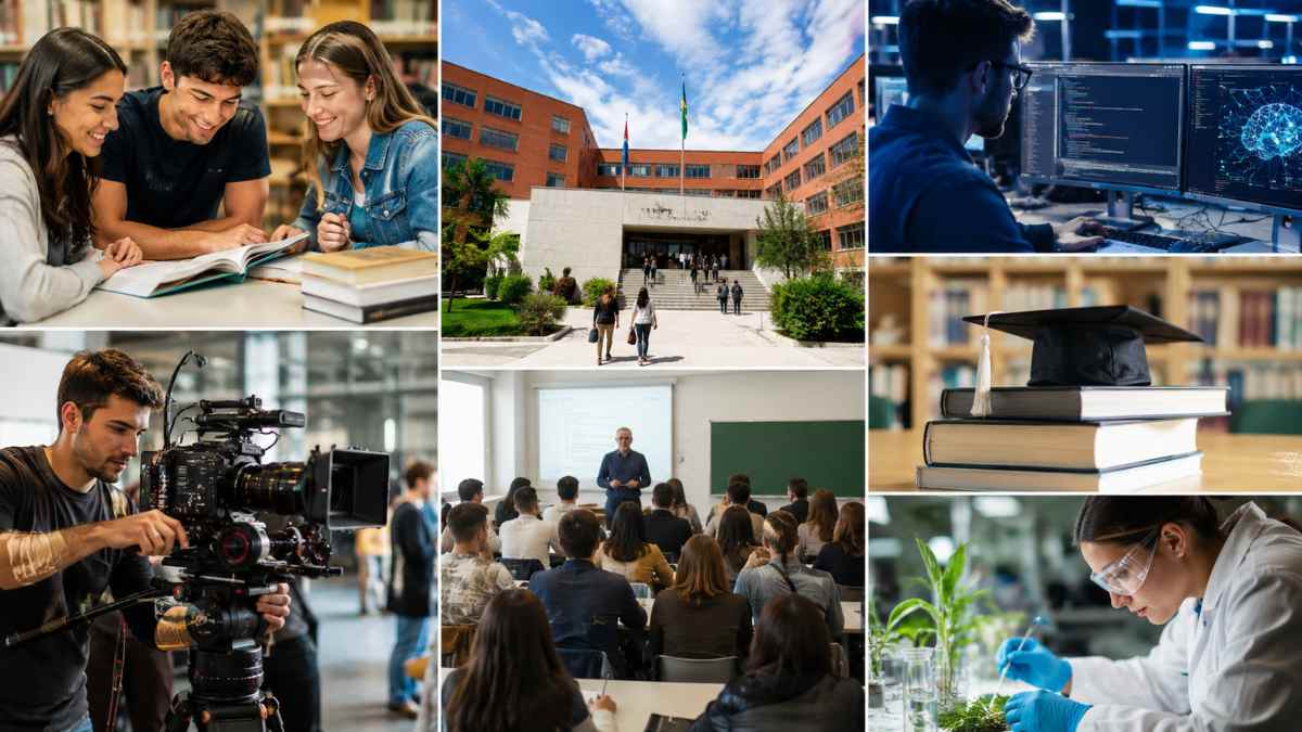 Estudiantes universitarios y diferentes áreas de formación de los nuevos grados universitarios oficiales aprobados por el BOE en España