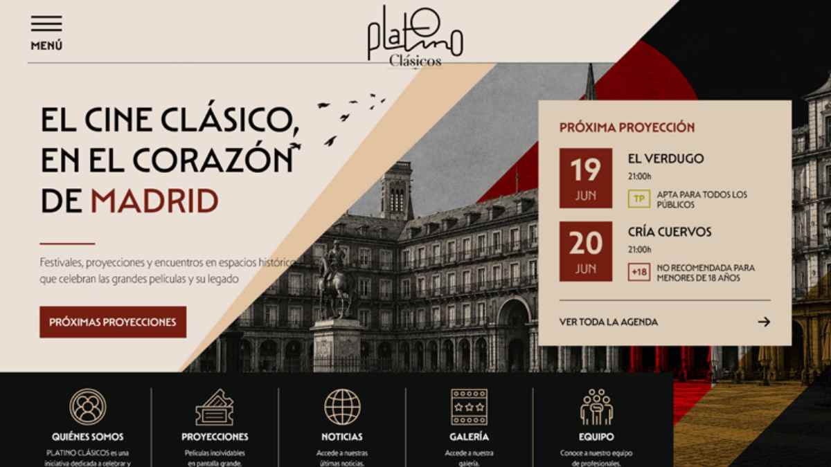 Cine gratis en la Plaza Mayor de Madrid con las proyecciones de El verdugo y Cría cuervos del Festival Platino Clásicos