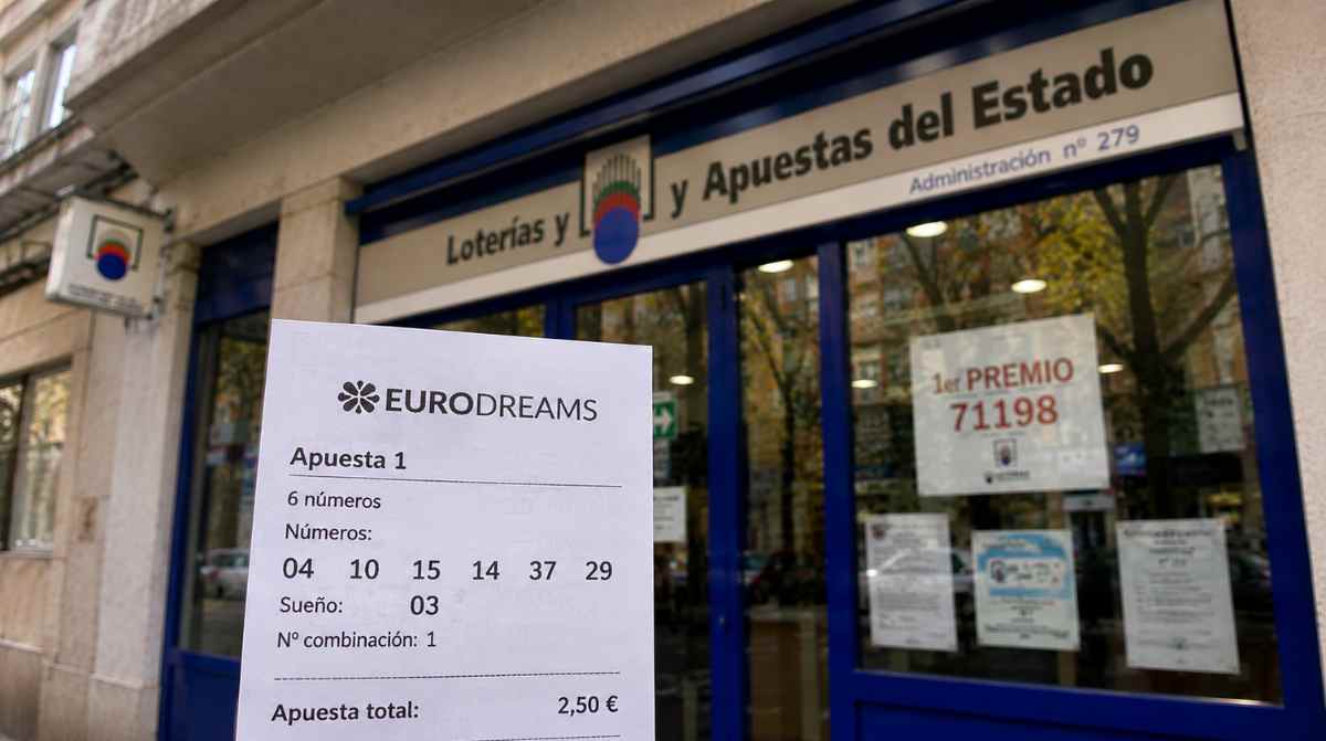 Boleto ganador de EuroDreams sellado en Madrid con un premio de 20.000 euros al mes durante 30 años