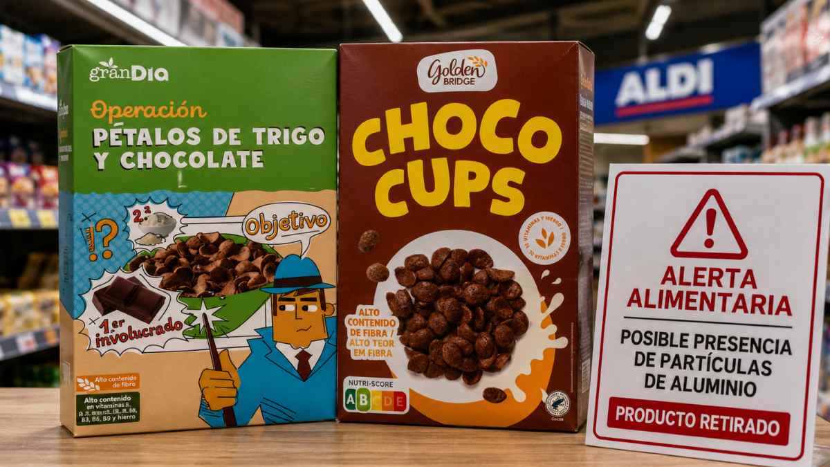 Cereales retirados de Dia y Aldi por posible presencia de partículas de aluminio según la alerta alimentaria