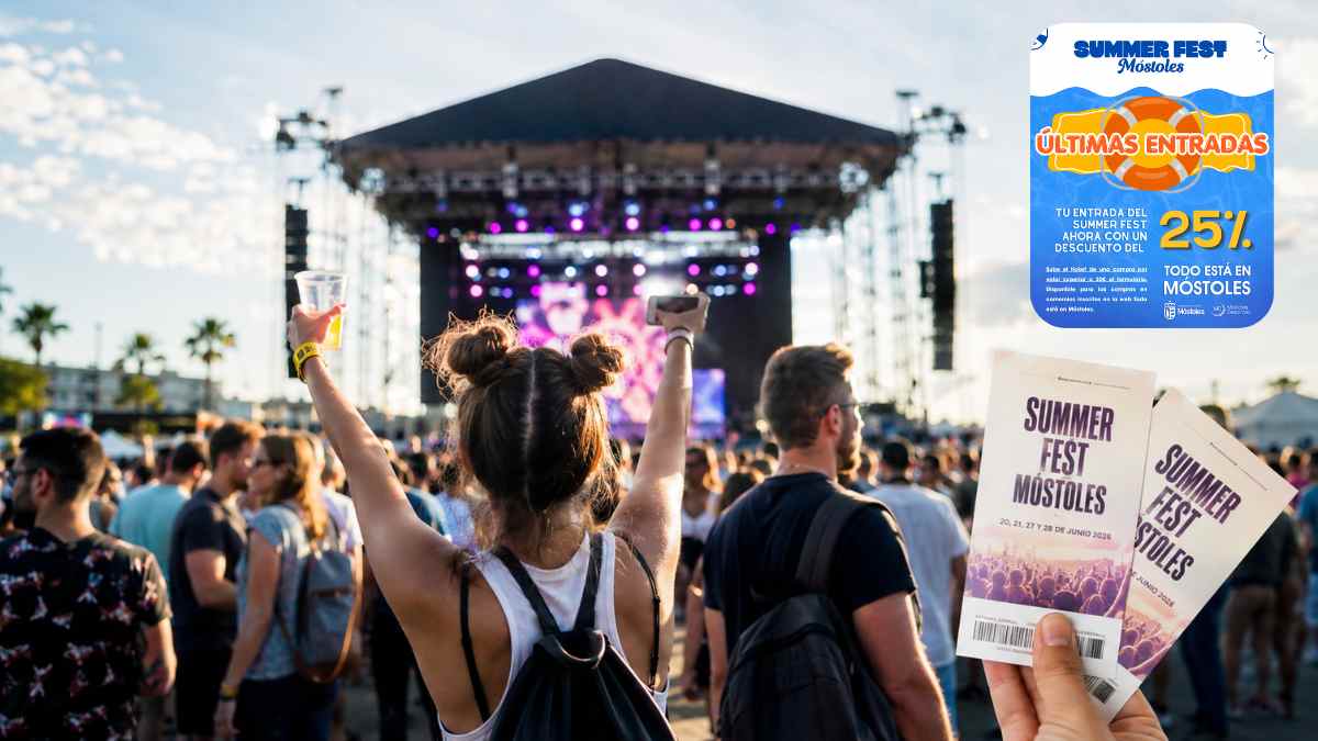 Descuento del 25% en las entradas del Summer Fest Móstoles 2026 por comprar en comercios locales