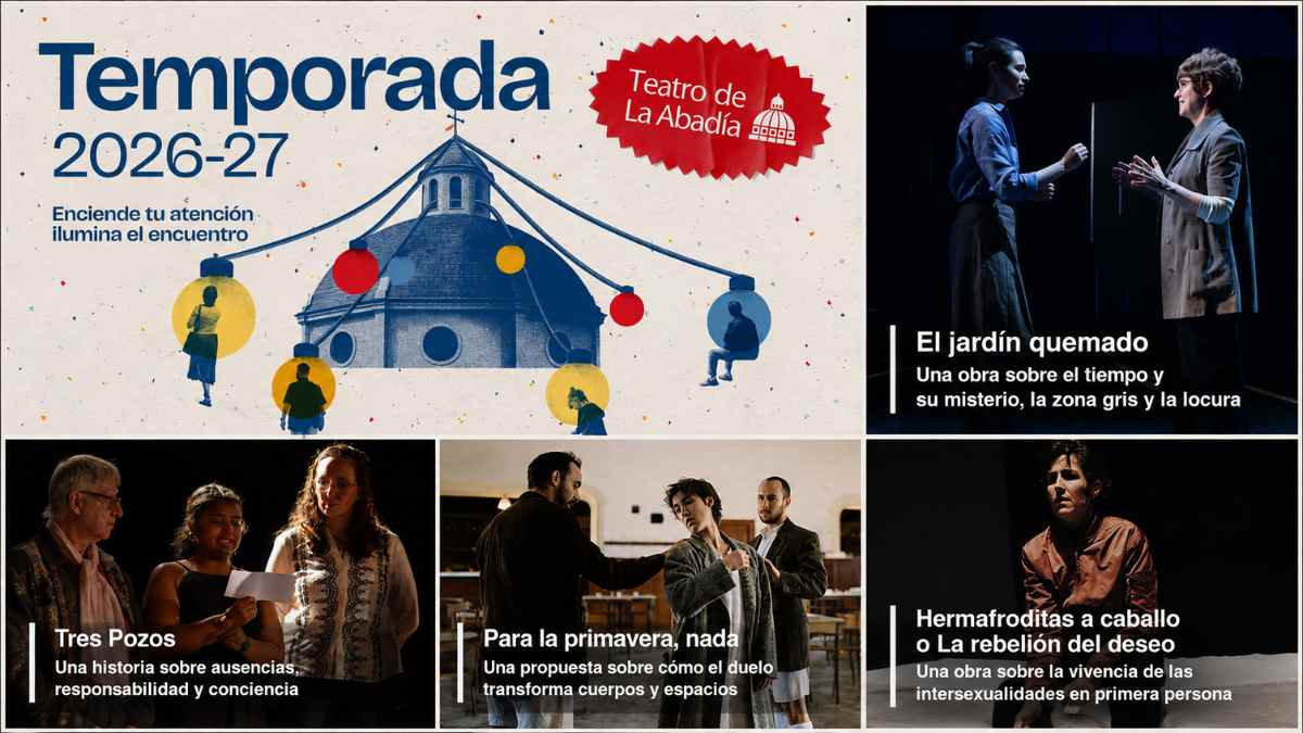 Cartel de la temporada 2026-27 del Teatro de La Abadía con 24 espectáculos y estrenos en Madrid