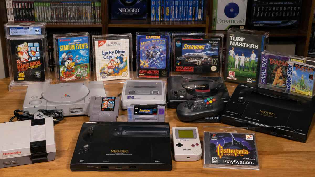 Colección de videojuegos retro caros para NES, Super Nintendo, Mega Drive, Neo Geo, Game Boy y PlayStation 1