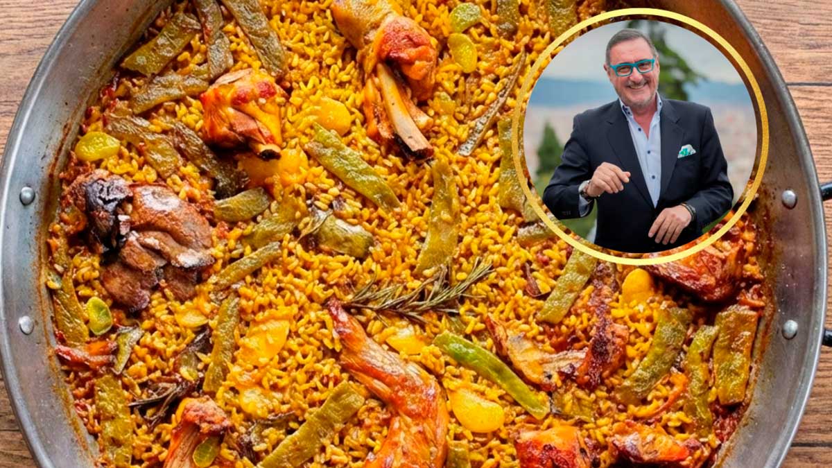 Paella valenciana en Madrid en el restaurante favorito de Carlos Herrera