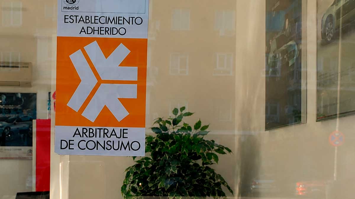 Establecimiento adherido al Arbitraje de Consumo en Madrid.