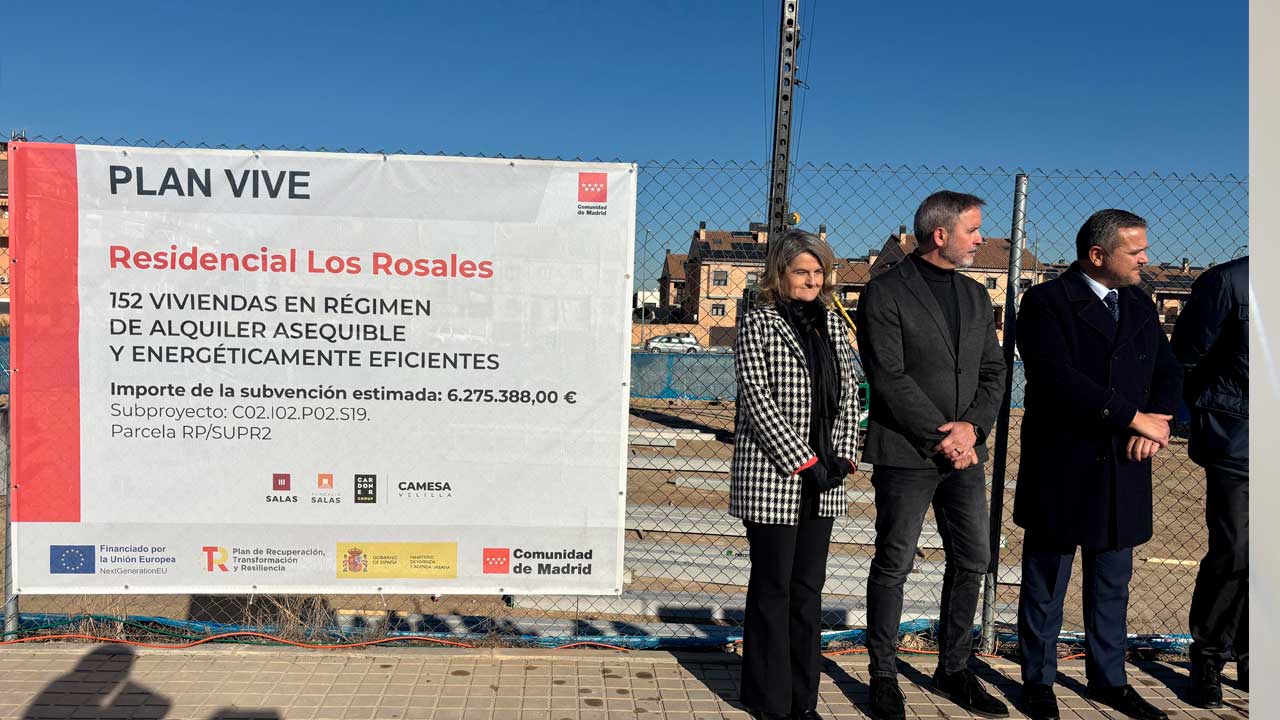 Viviendas de alquiler asequible del Residencial Los Rosales en Velilla de San Antonio