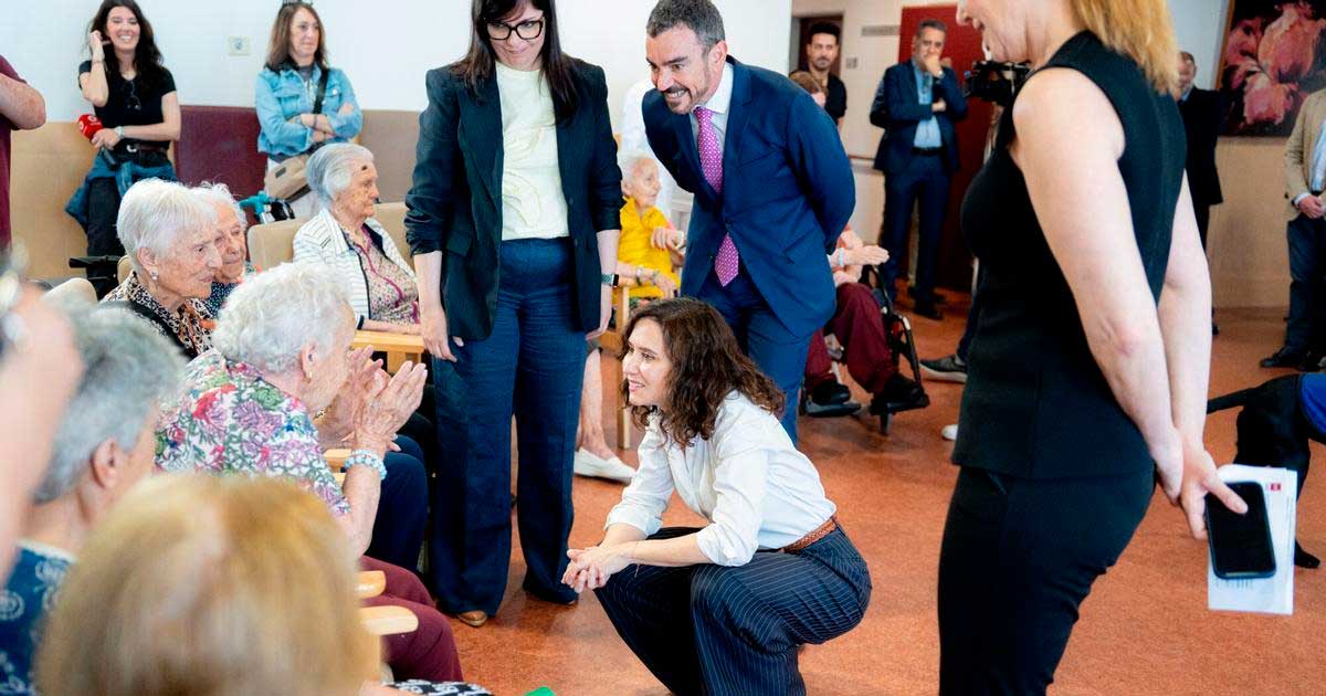 Personas mayores en una residencia de la Comunidad de Madrid