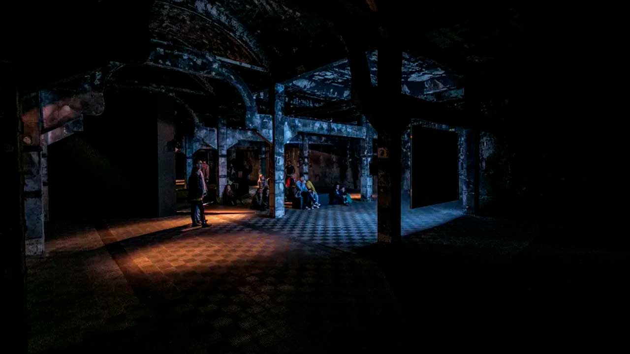 Interior de la antigua cámara frigorífica de Matadero Madrid