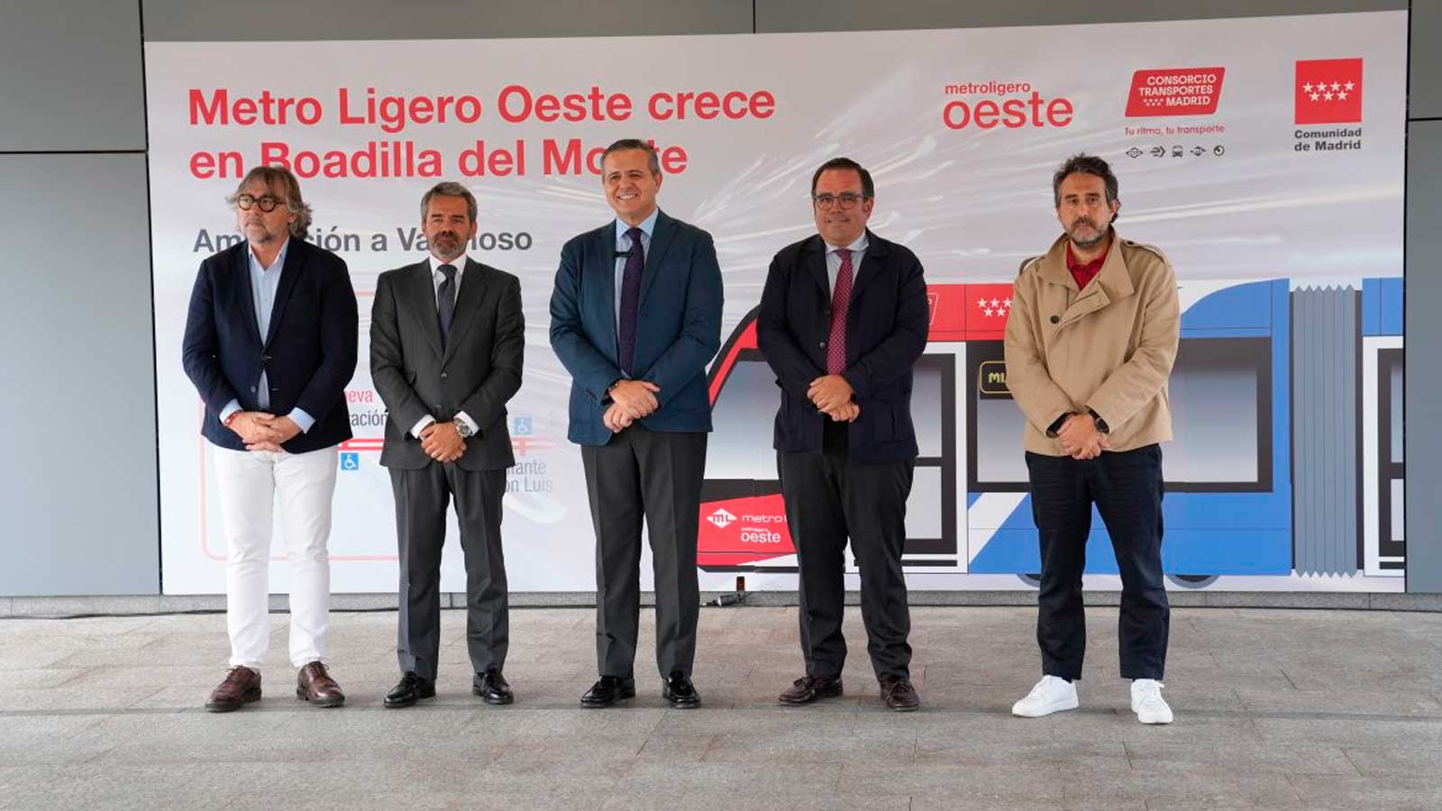 Presentación de la ampliación del Metro Ligero de Boadilla hasta Valenoso