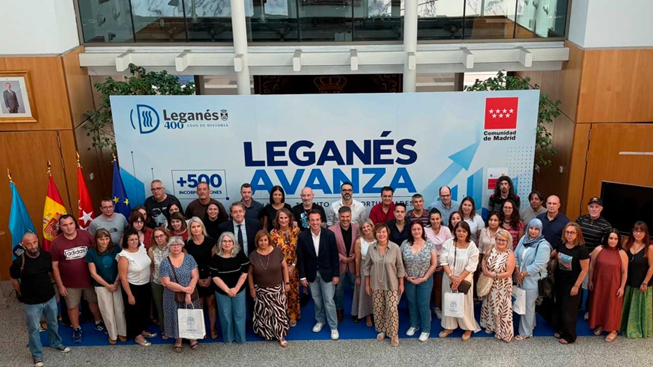 Participantes en el programa de empleo de Leganés para personas desempleadas