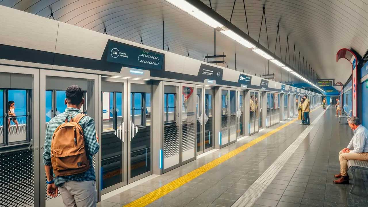 Puertas de andén de la Línea 6 de Metro de Madrid para su automatización