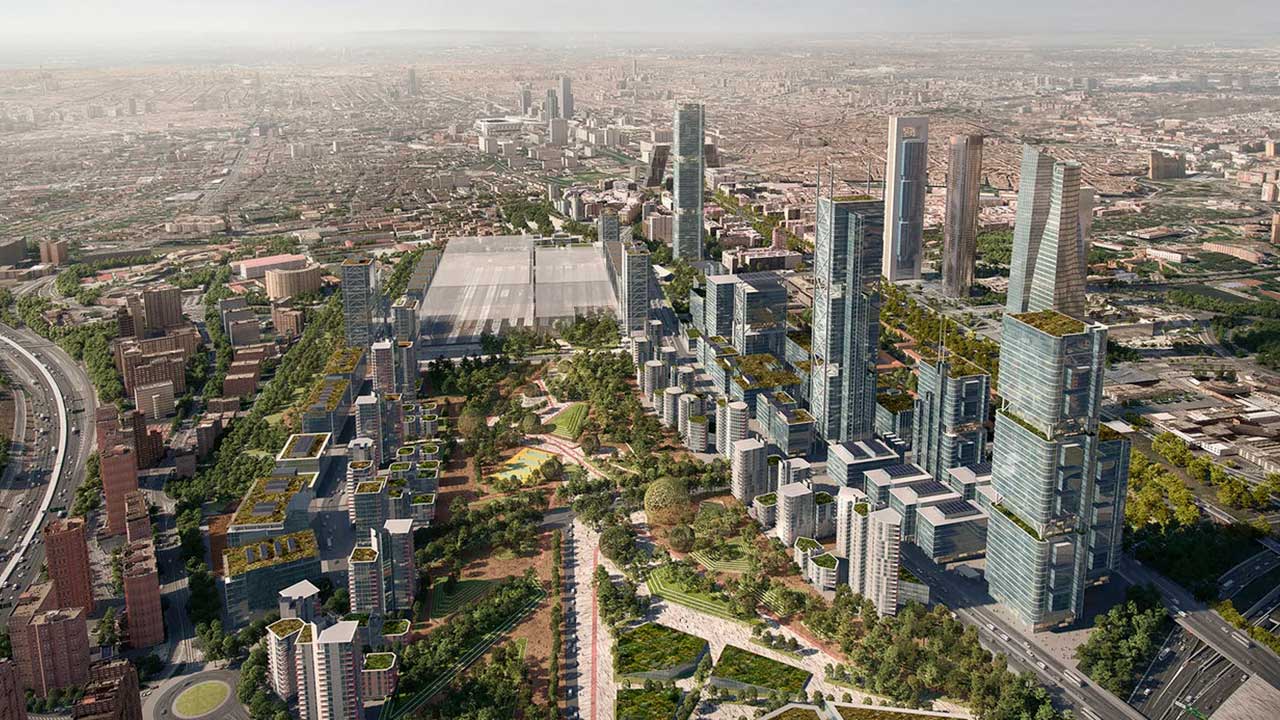 Recreación del proyecto Madrid Nuevo Norte donde se construirán las primeras viviendas