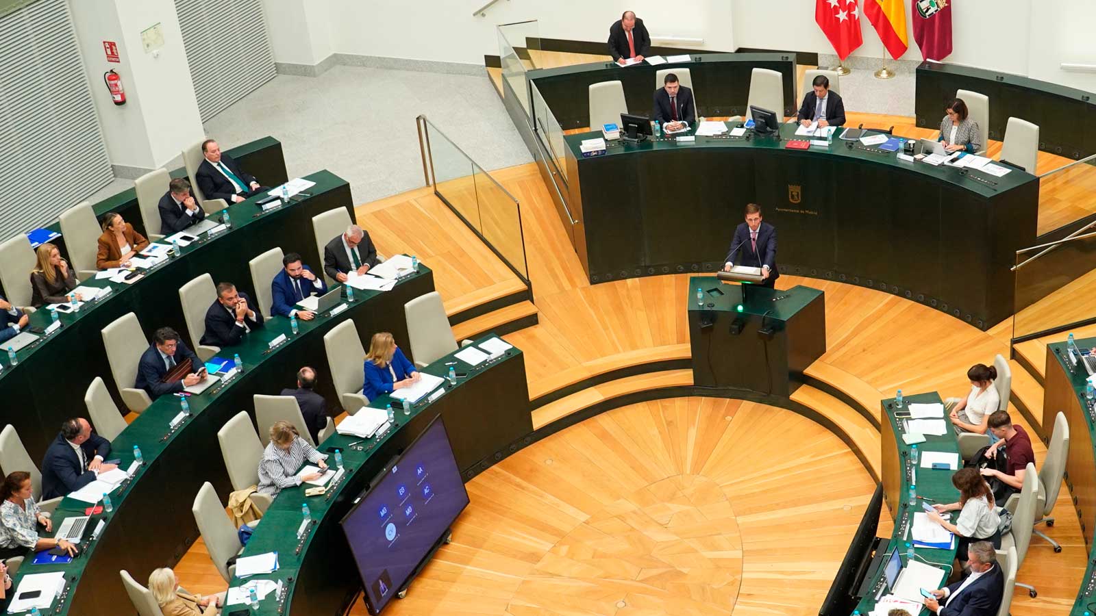 Pleno del Ayuntamiento de Madrid durante una sesión municipal