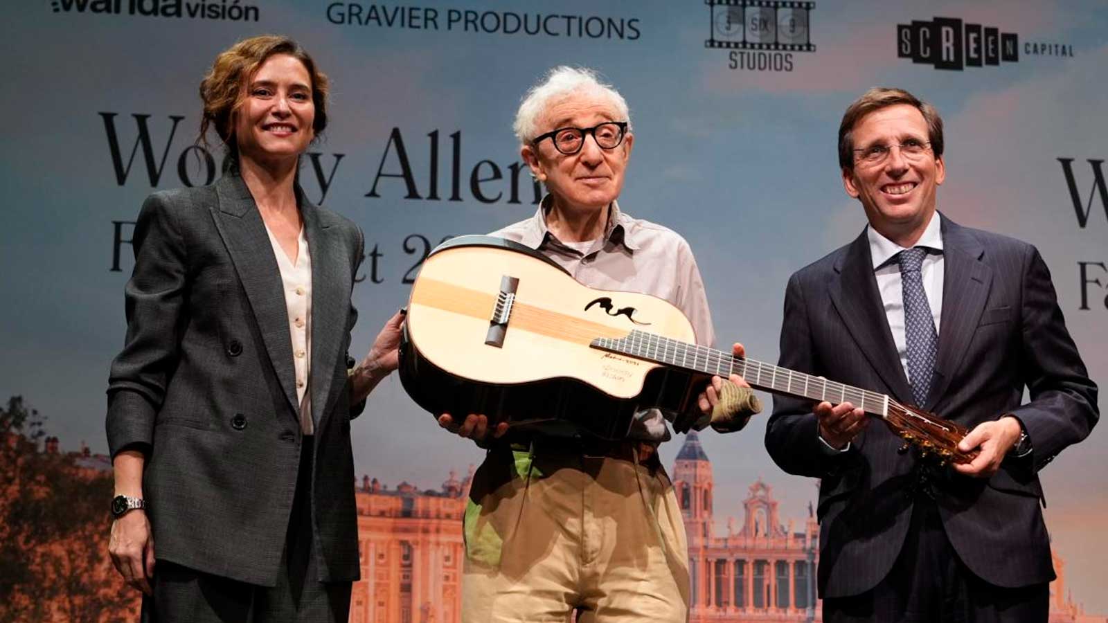 Woody Allen durante la presentación de su nueva película en Madrid