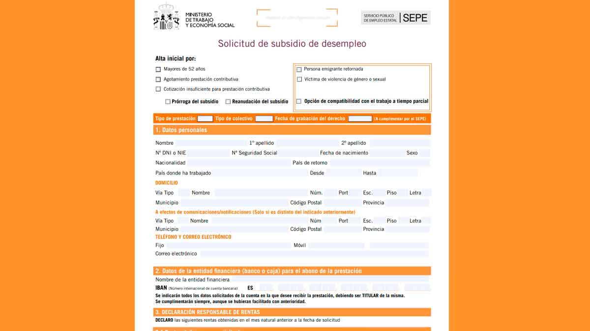 Subsidio desempleo