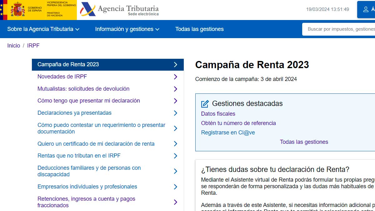 Guía declaración de la Renta 2023-24